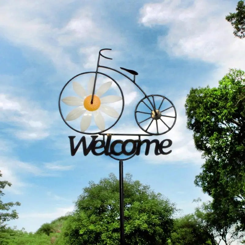 Fahrrad-Willkommenswindmühle