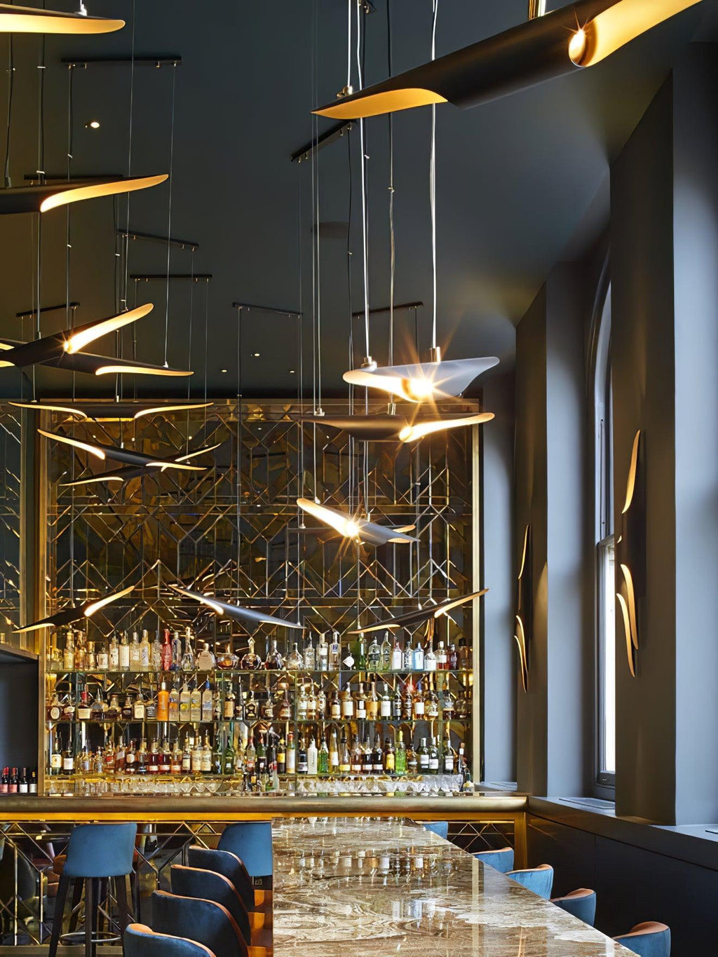 Coltrane Pipe Pendant Light 23.6'