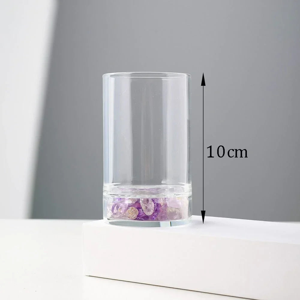 Kristallkiesel Glasbecher
