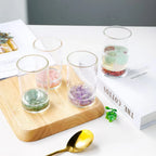 Kristallkiesel Glasbecher