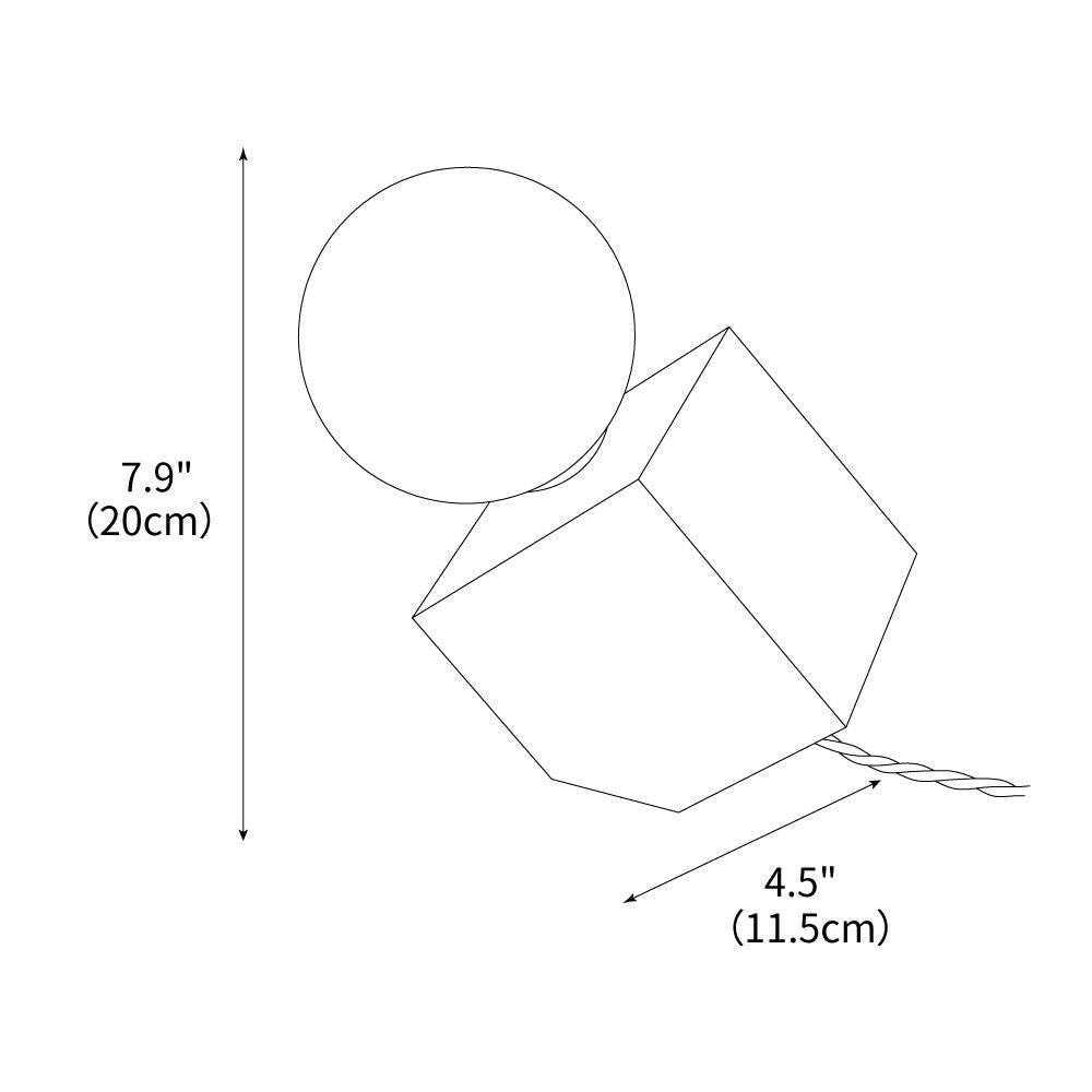 Cube Tischleuchte 4.5'