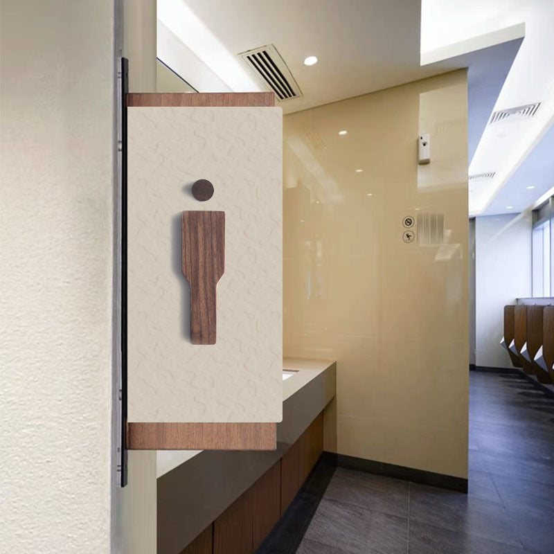 Wooden Toilet Door Signs