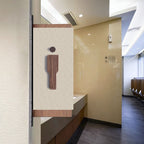 Wooden Toilet Door Signs