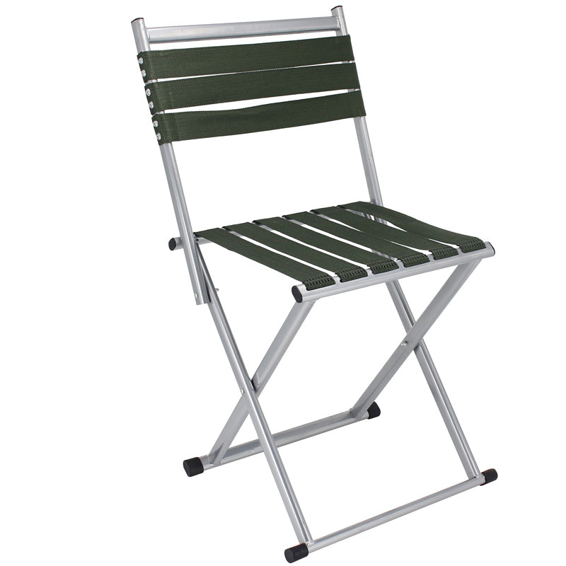 Contemporary Nordic Square Nylon Metal Foldable Camping Chair