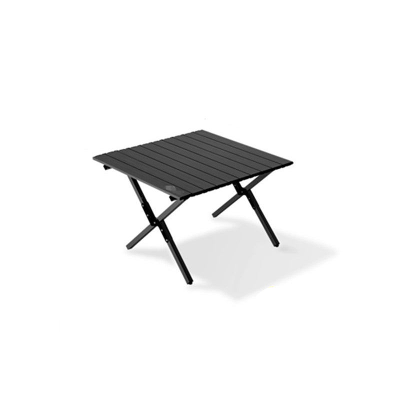 Moderner minimalistischer, klappbarer Outdoor-Couchtisch aus Karbonstahl