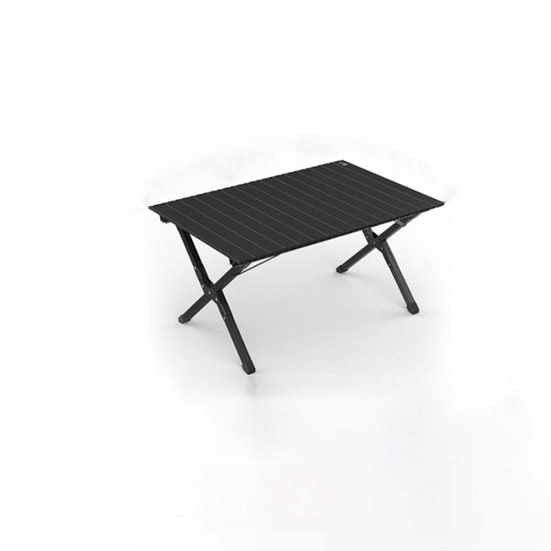 Moderner minimalistischer, klappbarer Outdoor-Couchtisch aus Karbonstahl