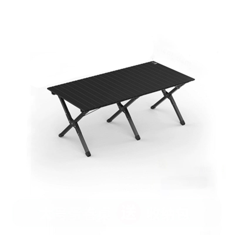 Moderner minimalistischer, klappbarer Outdoor-Couchtisch aus Karbonstahl