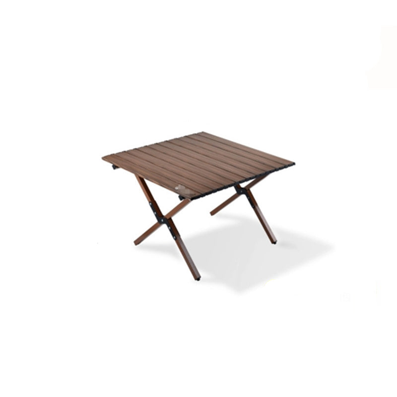 Moderner minimalistischer, klappbarer Outdoor-Couchtisch aus Karbonstahl