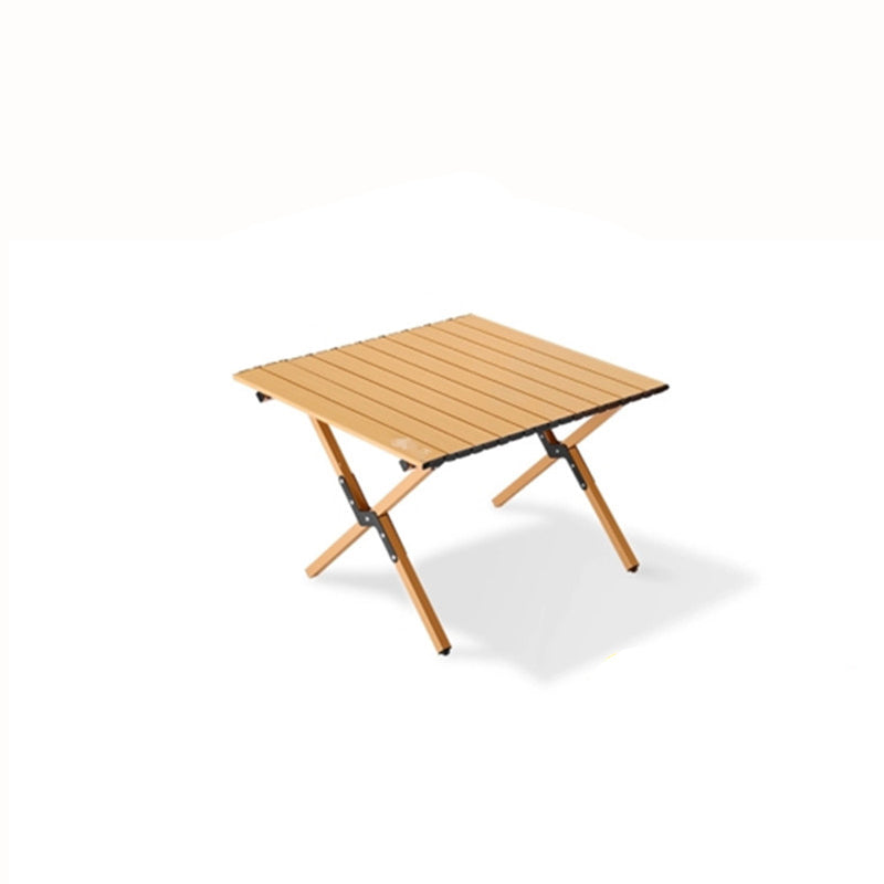 Moderner minimalistischer, klappbarer Outdoor-Couchtisch aus Karbonstahl