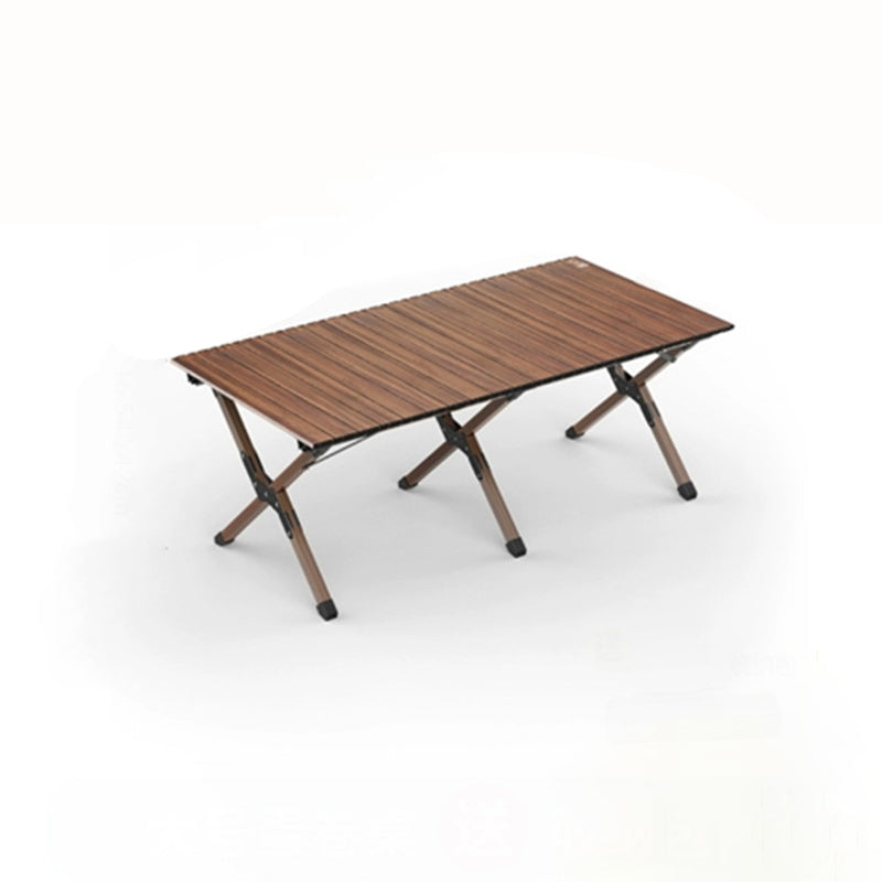 Moderner minimalistischer, klappbarer Outdoor-Couchtisch aus Karbonstahl