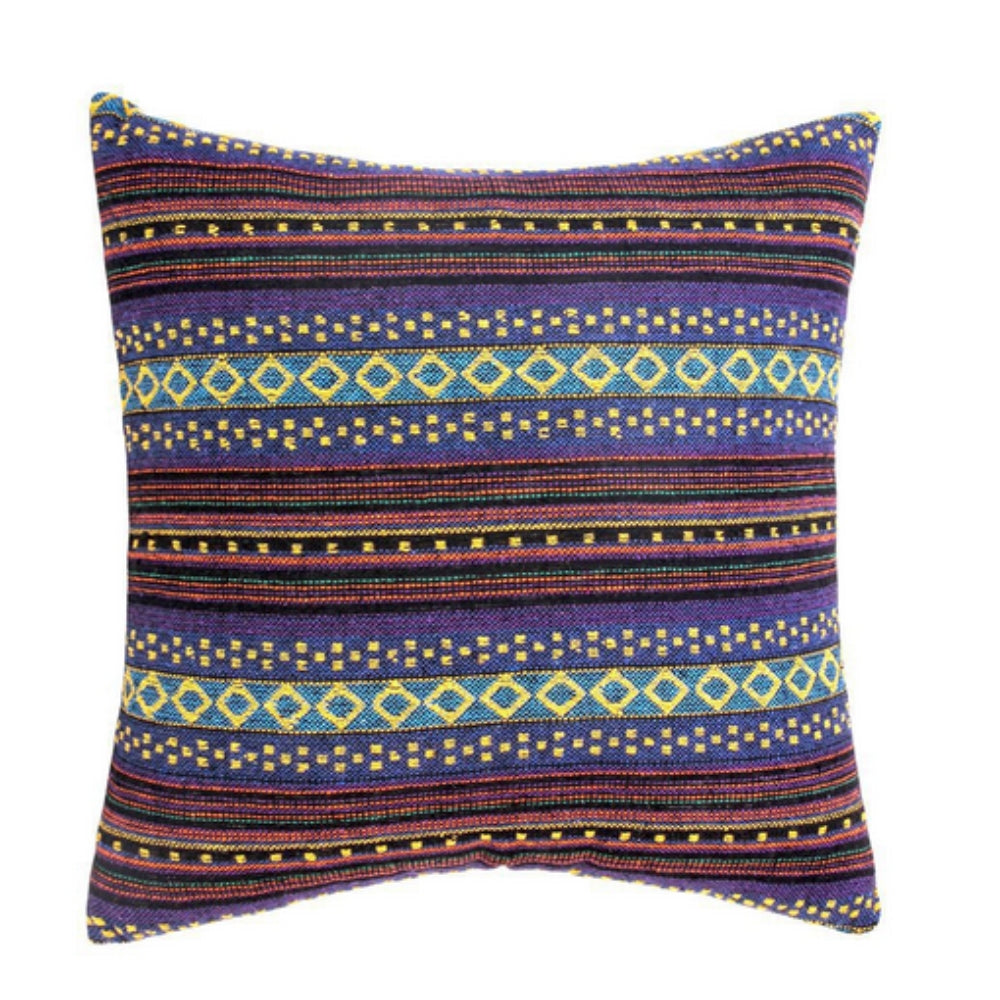 Ethnischer Kissenbezug im Boho-Stil mit geometrischem Muster