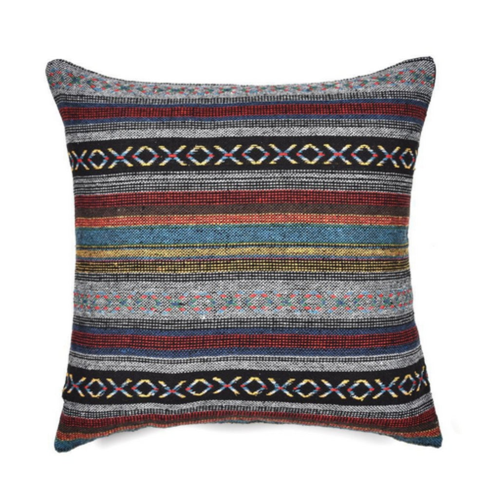 Ethnischer Kissenbezug im Boho-Stil mit geometrischem Muster
