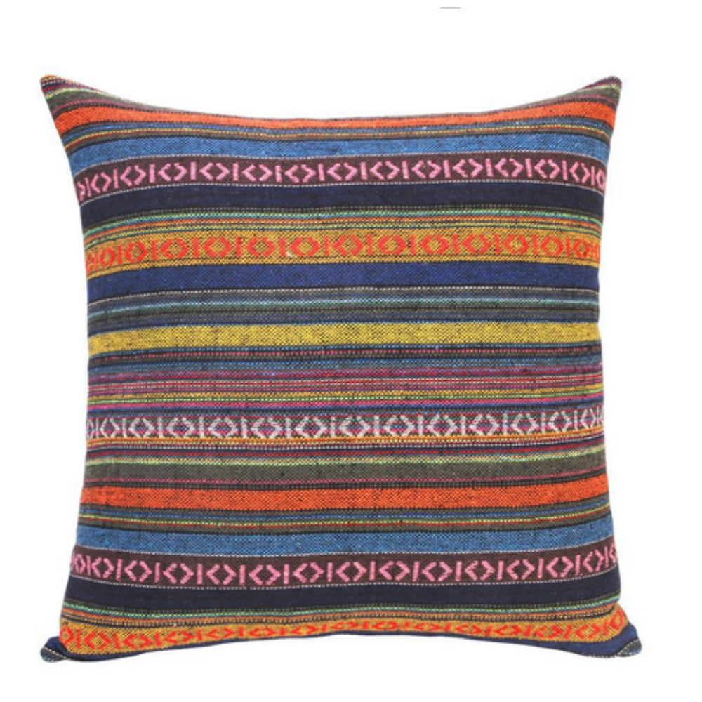Ethnischer Kissenbezug im Boho-Stil mit geometrischem Muster