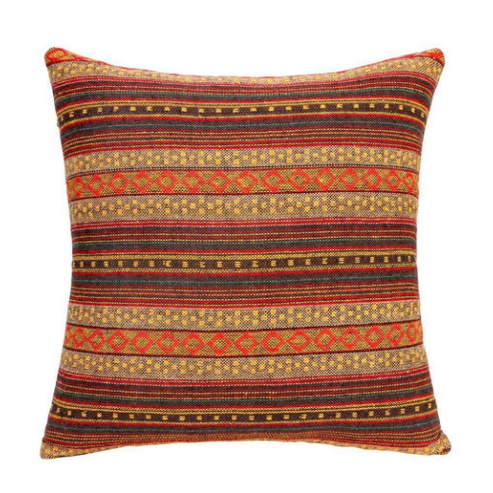 Ethnischer Kissenbezug im Boho-Stil mit geometrischem Muster