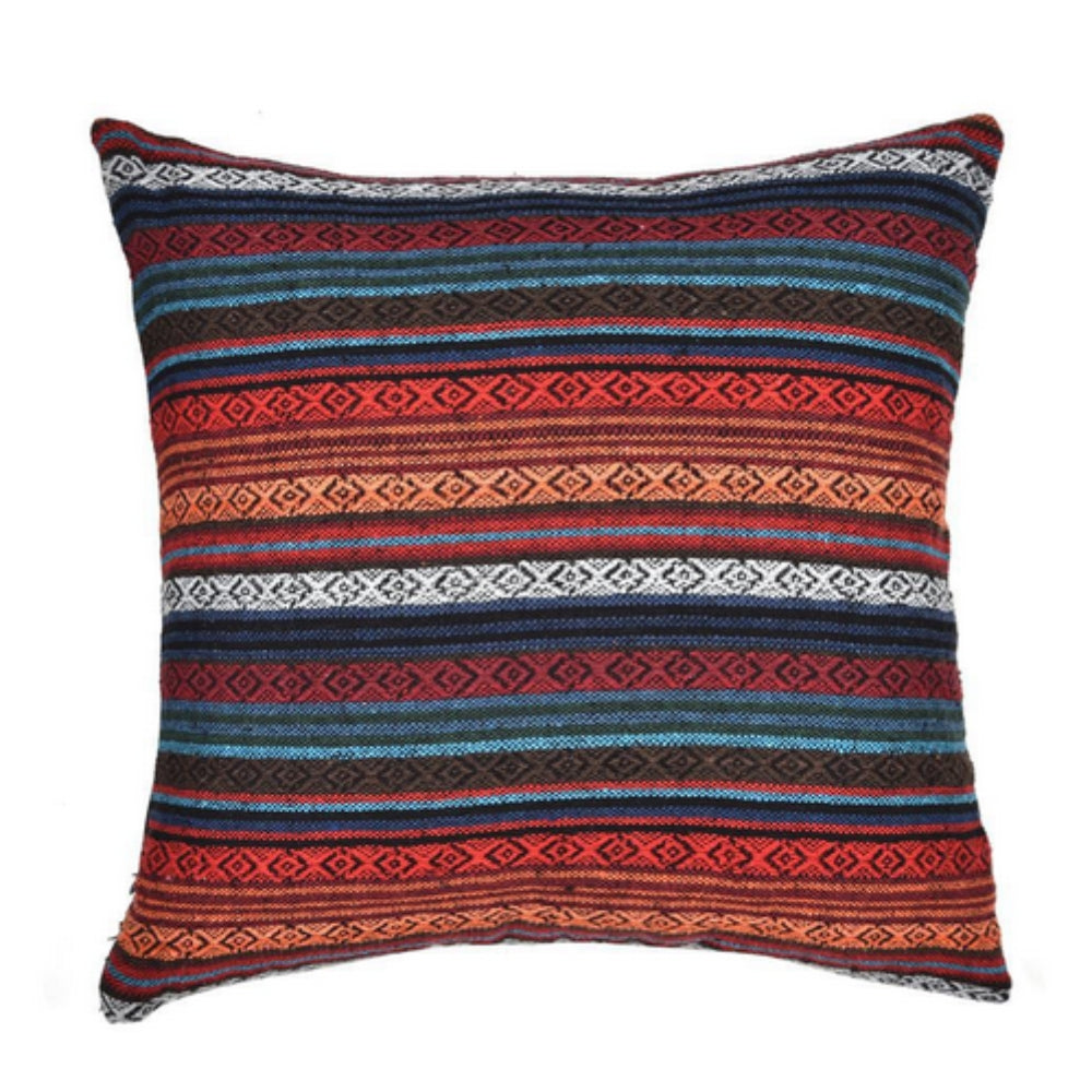 Ethnischer Kissenbezug im Boho-Stil mit geometrischem Muster