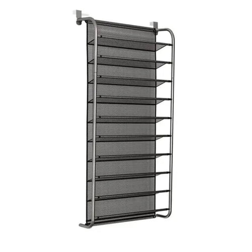 10-Tier Over-the-Door Shoe Rack Organizer