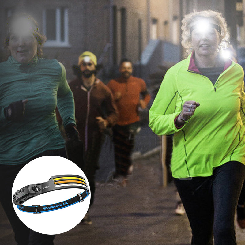 Heller LED-Stirnband-Scheinwerfer für den Außenbereich