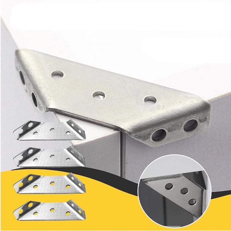 Universal Stainless Steel Furniture Corner Connectors (10 pieces)
