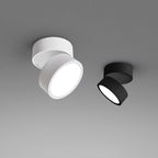 Aluminium-Deckenleuchte 10 cm verstellbar, Schwarz/Weiß, 7W LED Warmweiß