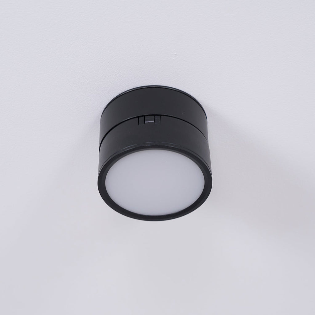 Aluminium-Deckenleuchte 10 cm verstellbar, Schwarz/Weiß, 7W LED Warmweiß