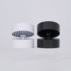 Aluminium-Deckenleuchte 10 cm verstellbar, Schwarz/Weiß, 7W LED Warmweiß