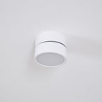 Aluminium-Deckenleuchte 10 cm verstellbar, Schwarz/Weiß, 7W LED Warmweiß