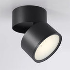 Aluminium-Deckenleuchte 10 cm verstellbar, Schwarz/Weiß, 7W LED Warmweiß