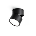 Aluminium-Deckenleuchte 10 cm verstellbar, Schwarz/Weiß, 7W LED Warmweiß
