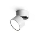 Aluminium-Deckenleuchte 10 cm verstellbar, Schwarz/Weiß, 7W LED Warmweiß