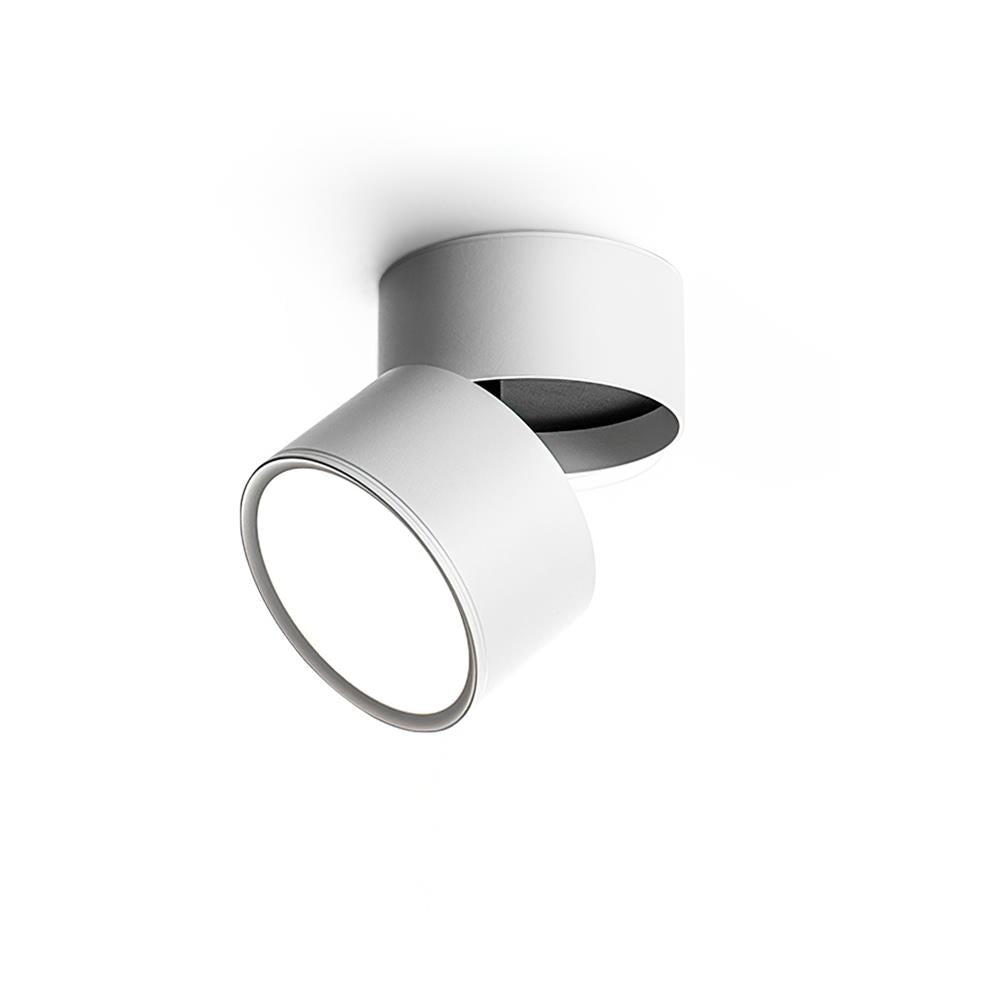 Aluminium-Deckenleuchte 10 cm verstellbar, Schwarz/Weiß, 7W LED Warmweiß