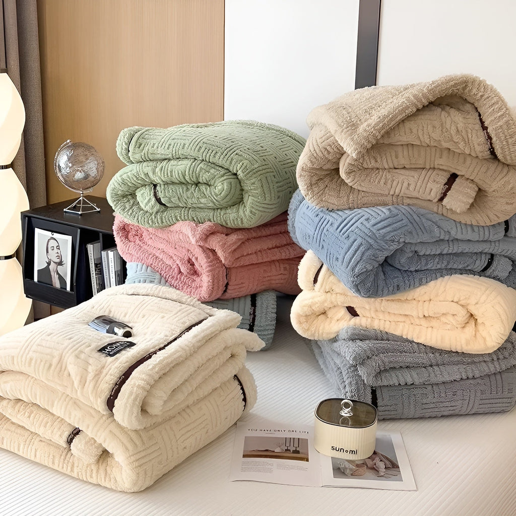 Fluffy Fleece Throw Blanket