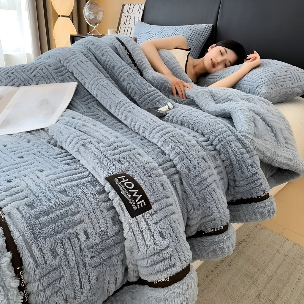 Fluffy Fleece Throw Blanket