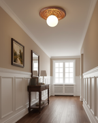 Acryl-Deckenleuchte 35 cm Beige