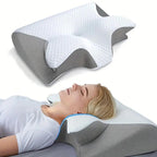 SleepEase Butterfly Memory Foam Pillow