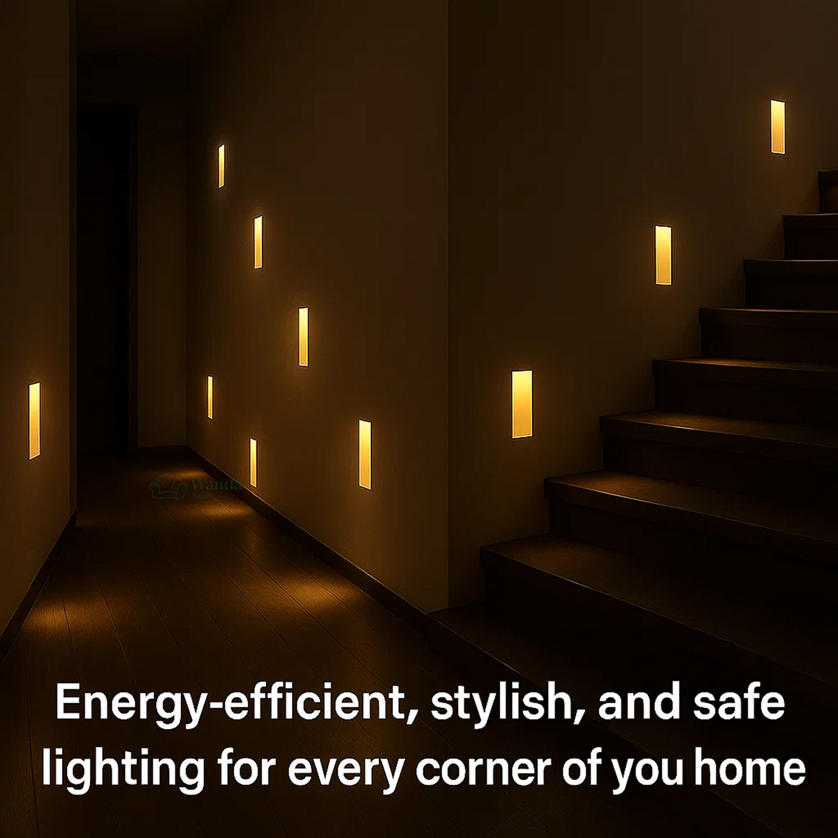 LED Recessed Wall Light with Motion Sensor