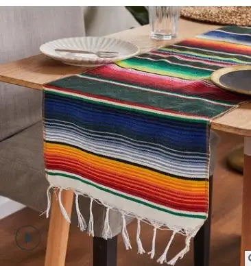 Vibrant Mexican Serape Blanket
