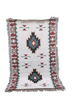 Geometric sofa blanket