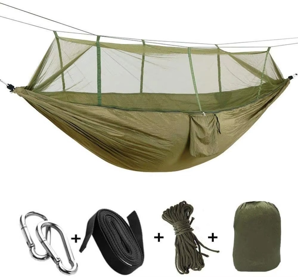 Camping-Hängematte für 2 Personen mit Moskitonetz