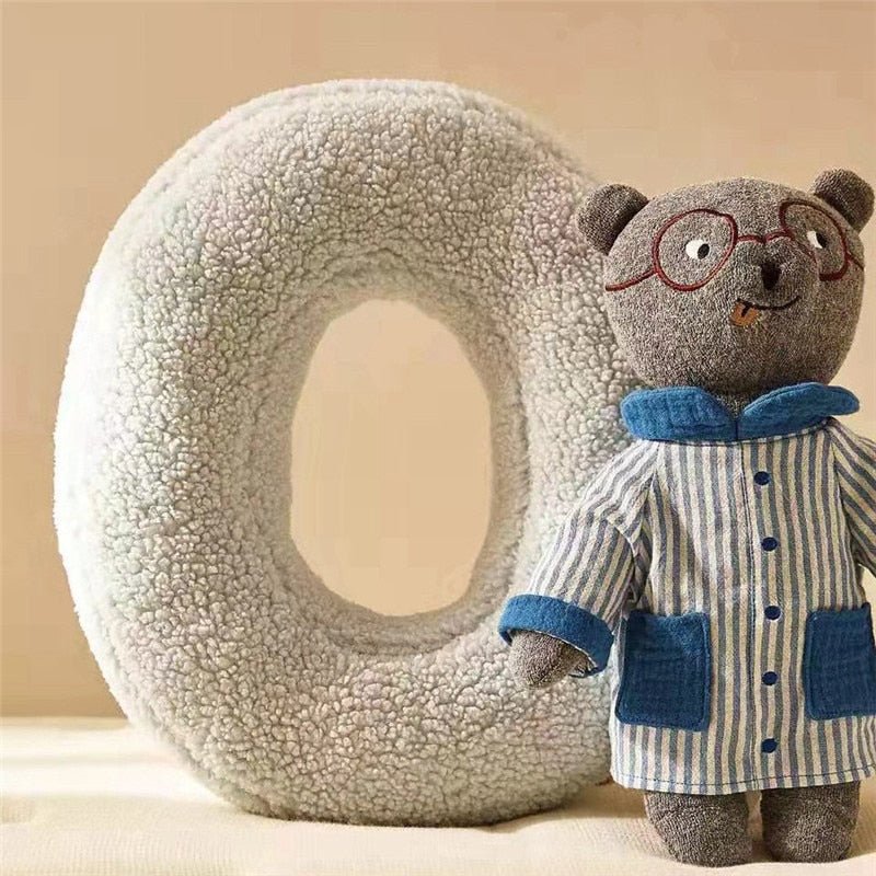 PlushLetter Kissen - Weiches Buchstabenkissen für Schlaf- und Kinderzimmer