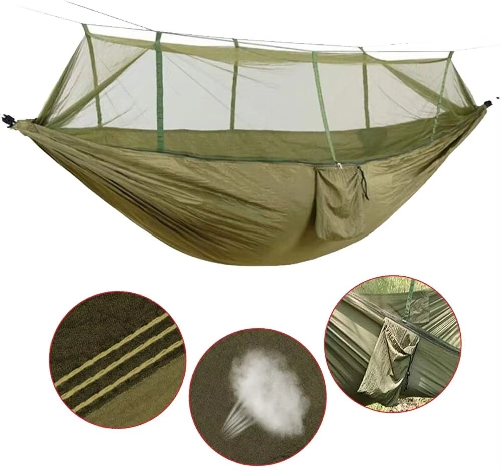 Camping-Hängematte für 2 Personen mit Moskitonetz