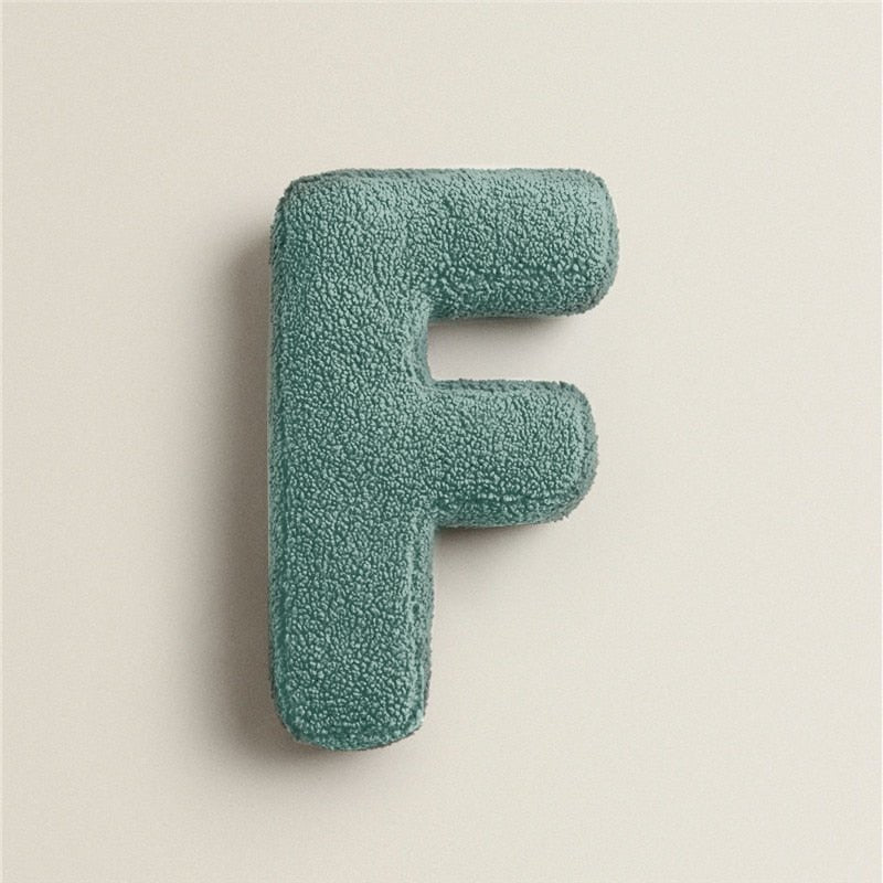 PlushLetter Kissen - Weiches Buchstabenkissen für Schlaf- und Kinderzimmer