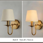 Elegante Stoff-Wandleuchte – Vintage-Charme für jeden Raum