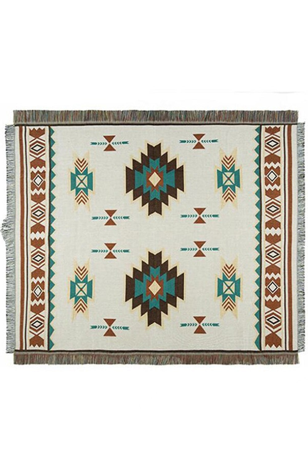 Geometric sofa blanket