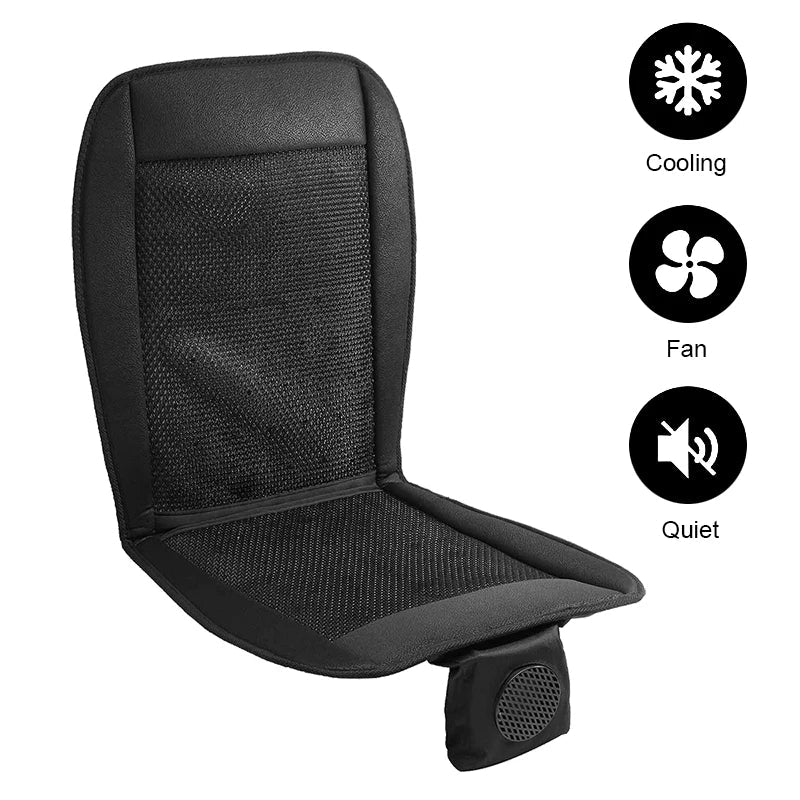 DC 12V 3D Auto-Sitzkissen mit Belüftung | 8-Lüfter Sommer-Sitzauflage