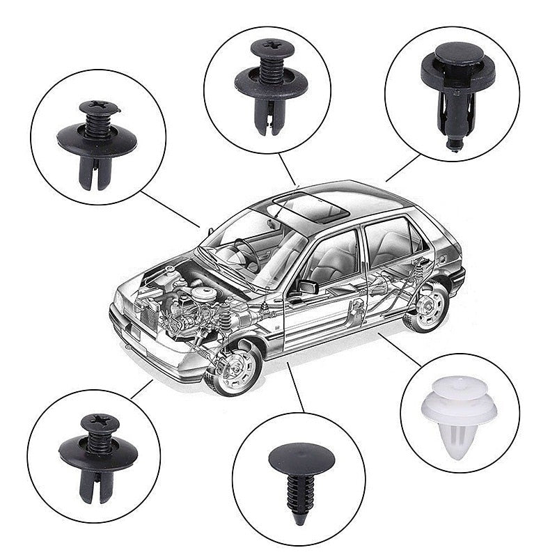 100-teiliges Auto-Befestigungsclip-Set