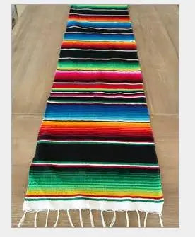 Vibrant Mexican Serape Blanket