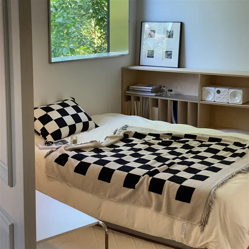 Checkered Single Layer Blanket