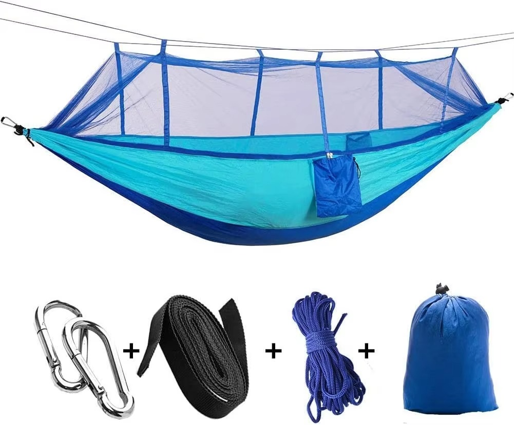 Camping-Hängematte für 2 Personen mit Moskitonetz
