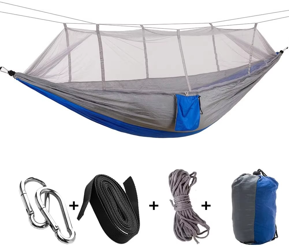 Camping-Hängematte für 2 Personen mit Moskitonetz