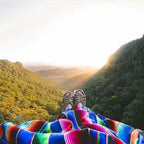 Vibrant Mexican Serape Blanket